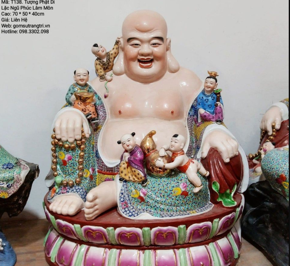 Báo giá tượng Phật Di Lặc và tượng Thần Tài gỗ Hương cao cấp